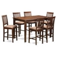 thumbnail image 2 of East West Furniture DUVN7H-MAH-C 7 Piece Counter Height Dining Set-Counter Height Table and 6 Kitchen Bar Stool, 2 of 2