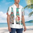 thumbnail image 3 of Rateoe Guomei doctor Pattern Men’s Hawaiian Shirt – Short Sleeve Button-Down Tropical Beach Shirt, Lightweight & Breathable Casual Aloha Shirt with Pocket,3X-Large, 3 of 7