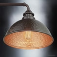 thumbnail image 5 of Luxury Industrial Outdoor Wall Sconce, 10.375''H x 12''W, with Vintage Style Elements, Farmhouse Design, Olde Bronze Finish, UHP1176, 5 of 7