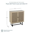 thumbnail image 4 of Nathan James Kova Natural Cane Rattan Doors Accent Cabinet with Black Metal Base and Adjustable Shelf, 4 of 6