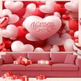 thumbnail image 2 of adviicd New Valentine Day Decoration Hanging Cloth Party Holiday Photo Background Cloth Proposal Anniversary Layout Scene Background Cloth, 2 of 5