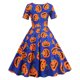 thumbnail image 3 of Vestidos Para Mujer , Moda Informal, Manga Corta, Cuello Redondo, Hasta La Rodilla, Vestido Ajustado Estampado Para Mujer Odeerbi ODB145917, 3 of 8