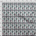 thumbnail image 3 of oneOone Cotton Flex Fabric Leaves & Floral Block Printed Fabric 1 Yard 40 Inch Wide, 3 of 4