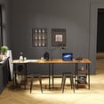 thumbnail image 2 of SHW Trestle Home Office Computer Desk, Walnut, 2 of 5