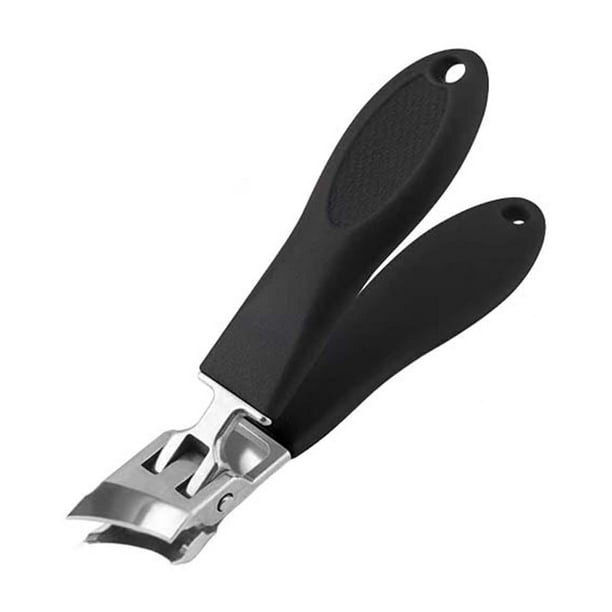 Fiudx Cortaúñas de Boca Ancha, de Acero Inoxidable, Antisalpicaduras, Mango Ergonómico, Ideal para Cortar Uñas de Manos y Pies, Herramienta de Aseo Personal, Limpieza Sin Complicaciones, Resistente a