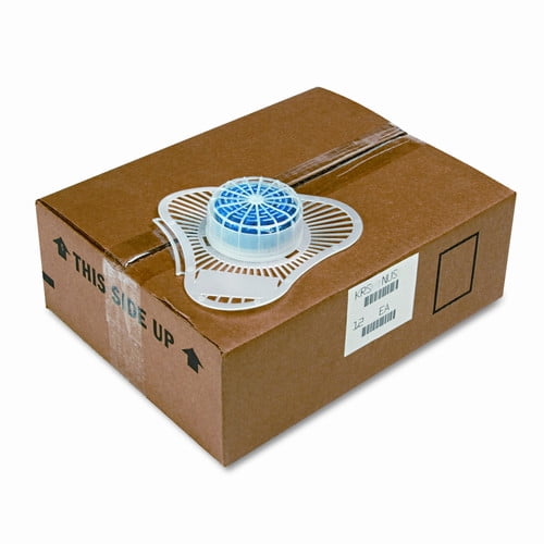 Boardwalk Urinal Screen with NonPara Cleaner Block, Green Apple Scent