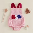 thumbnail image 2 of JUMEYU Baby Bodysuit Newborn Baby Bodysuits Cute Short Sleeve Baby Suits for Baby Girls 0 3 6 9 12 18 24 Months (White,12-18 Months), 2 of 5