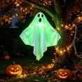 thumbnail image 3 of ShengapQ Glowing Ghost Hanging Ghost Lamp Pendant, Halloween Outdoor Decoration, Spooky Atmosphere for Yard, Weatherproof and Easy to Install Halloween Prop, Eerie Lighting for Unique Garden Decor, 3 of 9