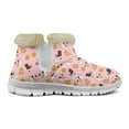 thumbnail image 5 of Whosucclay Flannel Womens and Girl Snow Boots Ankle Booties Waterproof Winter Boots Slip on Fashion Boots No Slip Boots, 5 of 6