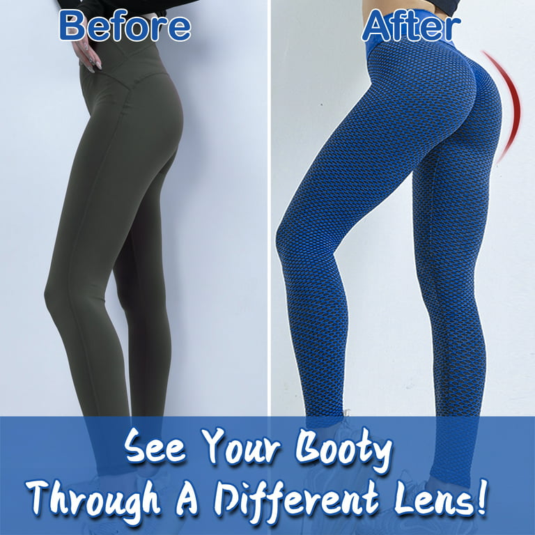 TIK Tok Leggings Women Butt Lifting Workout Tights Plus Size Sports High  Waist Yoga Pants X-Large