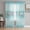 Turquoise, variant on Coastal Blue Striped Sheer Curtains 45 Inch Length 2 Panels Set for Living Room/Bedroom, Ocean Sea Summer Starfish Coral Shells Semi Curtain Sheers Rod Pocket Curtains Window Treatment 52''x45''x2