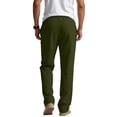 thumbnail image 5 of Gamivast Pants for Men Straight Leg Dressy Pants Lightweight Breathable Drawstring Elastic Waist Relaxed Fit Everyday Casual Pants, 5 of 8