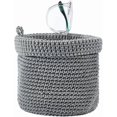thumbnail image 6 of Round Black Woven Storage Basket 5.5×5.5×5.9inch Small Polyester Rope Storage Baskets Bins Cleaning Cloth Eye Glass Storage Organizer for Bedroom Nursery Livingroom Entryway for DIY, 6 of 9