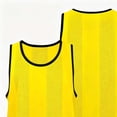 thumbnail image 5 of Kids Mesh Training Vest Youth Soccer Scrimmage Pinnies Team Sports Bibs for Children Outdoor Activities Training Camp Events 5-12 Years Yellow, 5 of 5