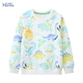 thumbnail image 2 of Little Maven 2024 Nuevas camisetas de primavera y otoño Ropa para niños Ropa para niños Sudaderas con capucha para niños Sudadera de algodón con dibujos de dinosaurios, 2 of 5
