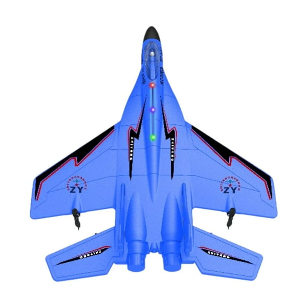 Plano de planeador RC multifuncional con un regalo práctico ligero para niños Kit de aviones de aviones de avión volador de juguetes fáciles de jugar Azul