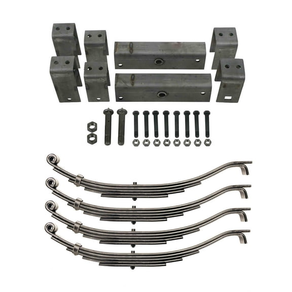 LIBRA 7000# 7K Tandem Trailer Axle Suspension Kit 3500# Leaf Springs Hanger Kit
