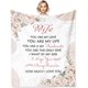 thumbnail image 1 of LHSHID Mother's Day Wife Gifts Blanket Gifts for Wife from Husband Birthday Gifts for Wife Wife Gift Ideas for Anniversary Valentine's Day Christmas To My Wife Blanket from Husband 30"x40", 1 of 7