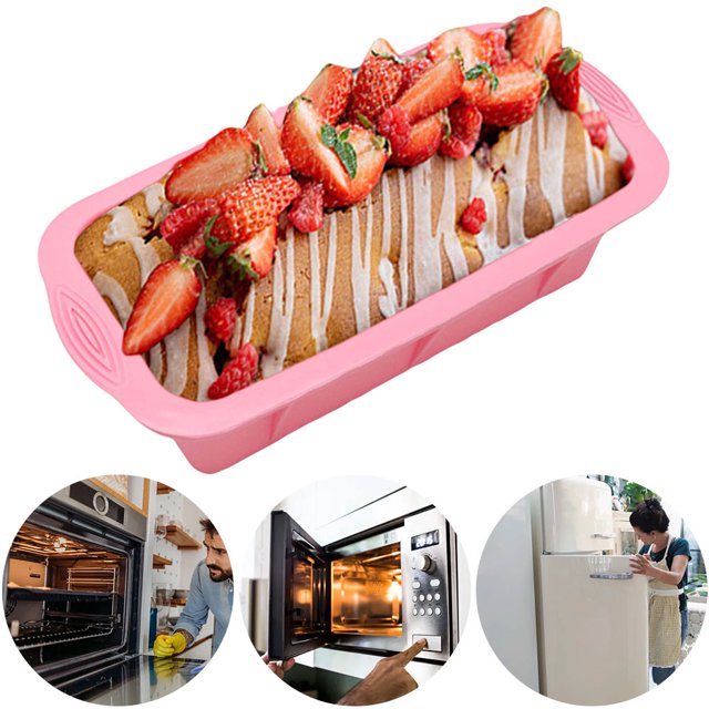 Molde para Hornear Antiadherente Rectangular Likrtyny Silicona Tostado DIY