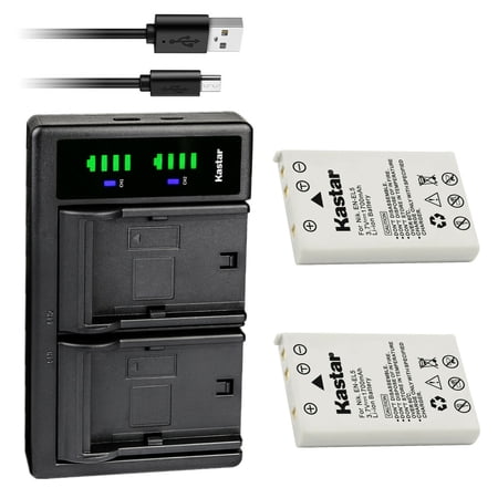 Kastar 2-Pack Battery and LTD2 USB Charger Replacement for Nikon Coolpix 3700 Coolpix 4200 Coolpix 5200 Coolpix 5900 Coolpix 7900 Coolpix P3 Coolpix P4 Coolpix P80 Coolpix P90 Coolpix P100