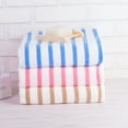 thumbnail image 3 of JML Bath Towel Cabana Stripe Beach Towels 3 Piece,Soft Microfiber Towel(Pink,27" x 55"), 3 of 5