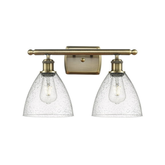 Innovations Lighting - Bristol Glass - 2 Light Bath Vanity In Industrial
