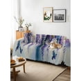 thumbnail image 3 of Purple Lavender Couch Cover for Dogs, Butterfly Flower Abstract Brush Artwork Washable Sofa Covers Slipcover for Pets Dogs Futon Cover, Couch Recliner Covers, Oversized Chair Slipcover 71"x91", 3 of 9