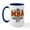 White/Navy Inside, variant on - MBA Barbecue Large Mug - 15 oz Ceramic Large White Nolvety Mug