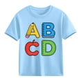 thumbnail image 4 of Camiseta de Manga Corta Linda para Niños, Camiseta de la Temporada de la Escuela de Impresión Gráfica, Camisetas de Manga Corta de las Niñas Suaves para Niños de Edades 3-10, 4 of 9