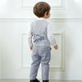 thumbnail image 3 of KyCheLot Boys Suits Set 3 Piece Long Sleeve Dress Shirt with Button down Vest and Dress Pants Formal Outfits 0-8 Years, 3 of 6