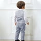thumbnail image 3 of Conjunto de camisa de manga larga con cuello vuelto para niños, color liso, para banquetes y fiestas, con cuello vuelto y pantalones de traje, conjunto de tres piezas para niños, poliéster., 3 of 8