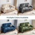 thumbnail image 6 of Linsy Home Storage Corduroy Loveseat Sofa Couch with USB & Cup Holder, Easy Assembly, Navy Blue, 6 of 8