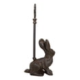 thumbnail image 4 of Rustic Cast Iron Bunny Hare Rabbit Door Stop Or Porter With Long Handle, 4 of 9
