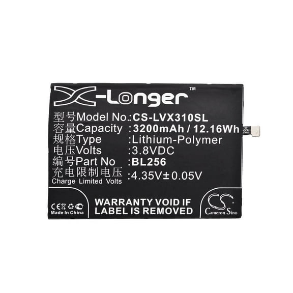 3200mAh BL256 Battery for Lenovo Lemon X3 Lite Dual SIM TD-LTE Lemon X3 Lite Vibe X3 Youth Version Vibe K4 Note A7010a48 Vibe X3