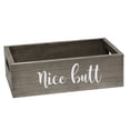 thumbnail image 4 of Mod Lighting and Decor 3 Piece Rustic Gray Large Wooden Rectangular Bathroom Set, 4 of 9