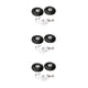 thumbnail image 2 of Qarigey 2x Luggage Suitcase Wheels Flexible Wear Caster  Swivel Resistant Black Type1, 2 of 6