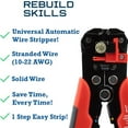 thumbnail image 5 of Clearance Electrical Tools under $5,Multi Functional Automatic Wire Stripper Network Tool Pliers Wire Stripping Pliers Wire Cutting Pliers Electrician Pliers Wire Pulling And Stripping Pliers, 5 of 9