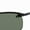 Black/Green Plastic, variant on Men's Active RB3183-006/71-63 Black Semi-Rimless Sunglasses