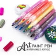 thumbnail image 2 of ZEYAR Acrylic Paint Marker Pen for Rock painting, 24 colors, Water based Medium Point, AP Certified, Odorless, Acid Free, Non-Toxic and Safe to Use, 2 of 9