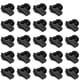 thumbnail image 1 of Hipat Paquete de 24 Silbatos Negros con Cordón Silbato de plástico Engrosado Duradero Silbatos de Sonido Fuertes y nítidos Bluk para Entrenador Árbitro Deportes Emergencia Oficial, 1 of 5