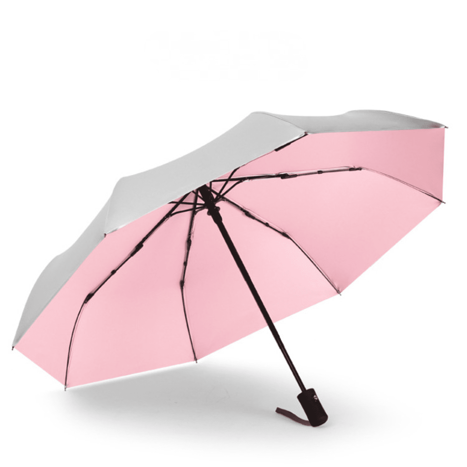 TIMPCV Titanium Silver Glue Automatic Threefold Umbrella Sunscreen