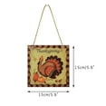 thumbnail image 6 of Dengmore Thanksgiving Decoration Welcome Sign Decoration Retro Wall Hanging Home Garden, 6 of 7