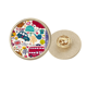 thumbnail image 1 of Broche de oro metálico circular Autobus Torre Big Ben bandera UK Inglaterra, 1 of 3