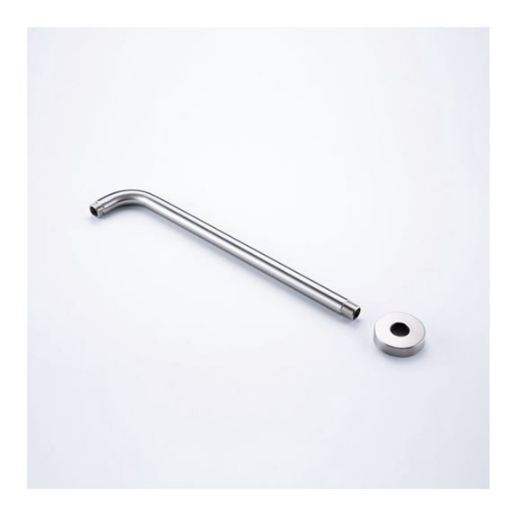Shower Arm, Extra Fixed Arm with Flange, Stainless Steel Wall-Mounted ShowerHead Arm (20 Inch, Brushed )