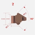 thumbnail image 2 of Keyway Broaching Cutter Carbide Insert Blade For CNC Machine To Cut Blind Internal Keyway Slot Groove Spline Shaft , High Precision, 2 of 2