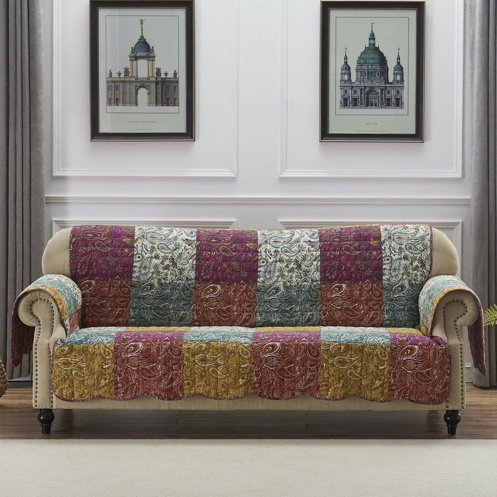 Barefoot Bungalow Paisley Slumber Reversible Sofa Slipcover Walmart