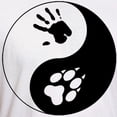 thumbnail image 3 of CafePress - Wolf Therian Ying Yang Fitted T Shirt - Fitted T-Shirt, Vintage Fit Soft Cotton Tee, 3 of 4