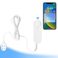 thumbnail image 1 of 2.4GHz WIFI Water Sensor 90dB Alarm, Smart WIFI Water Leak Detector with Double-Sided Probe, Sensitive Water Level Detector with 6.56ft Line, Tuya APP Remote Monitoring, 1 of 6