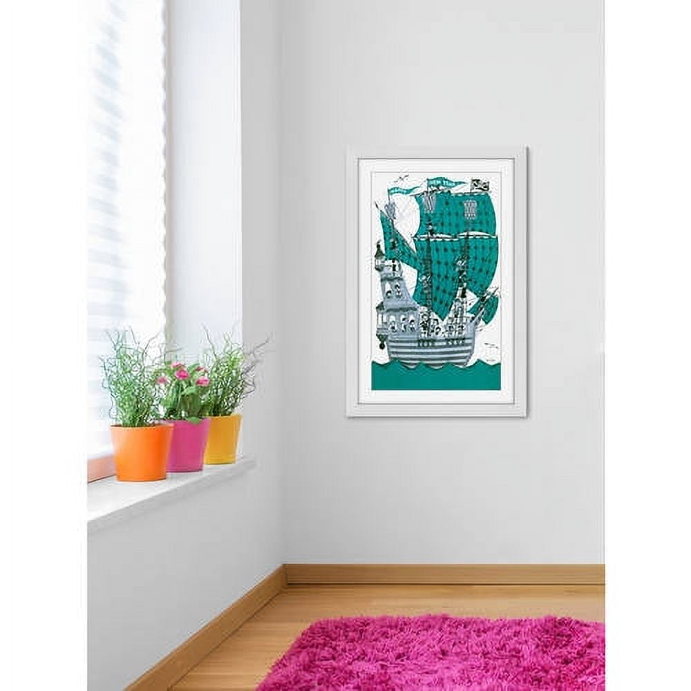 "Green Sails" Framed Painting Print