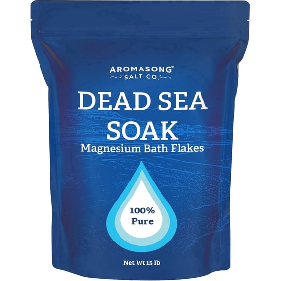 Aromasong Dead Sea Magnesium Flakes Bath & Foot Soak, 15 lb